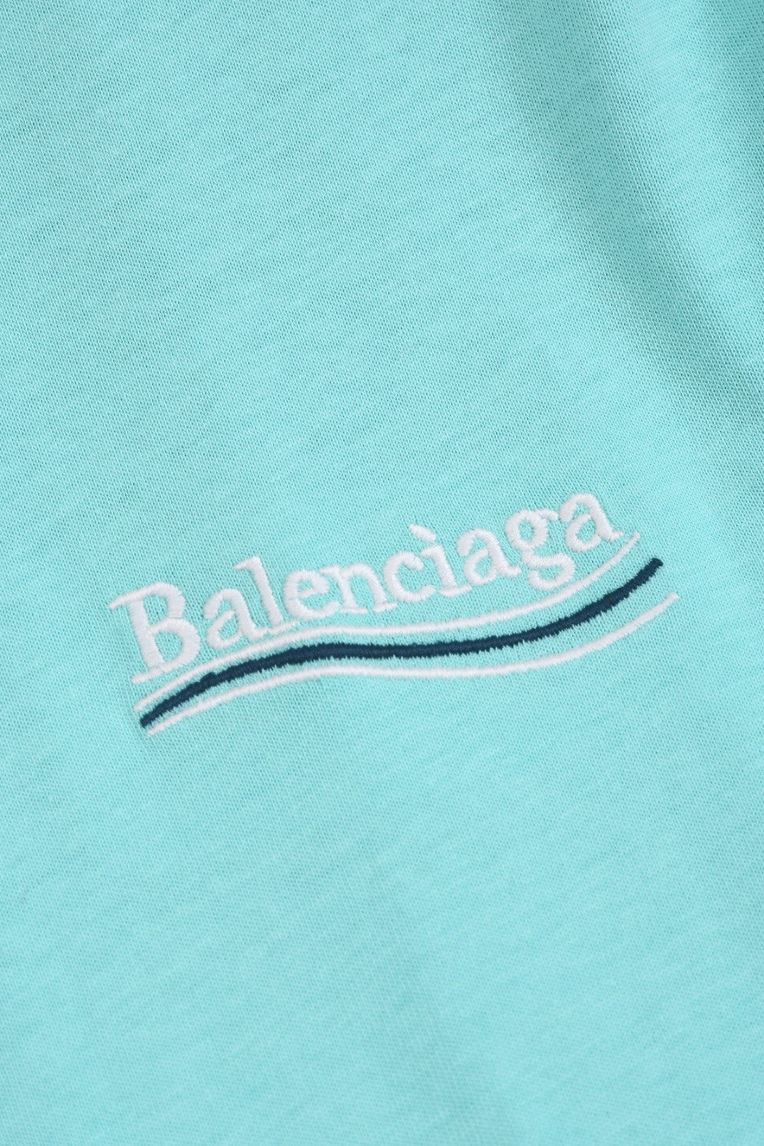 BALENCIAGA 25SS Wave Cola Logo Embroidered T-Shirt - Multiple Colors - Unisex - XS / S / M / L