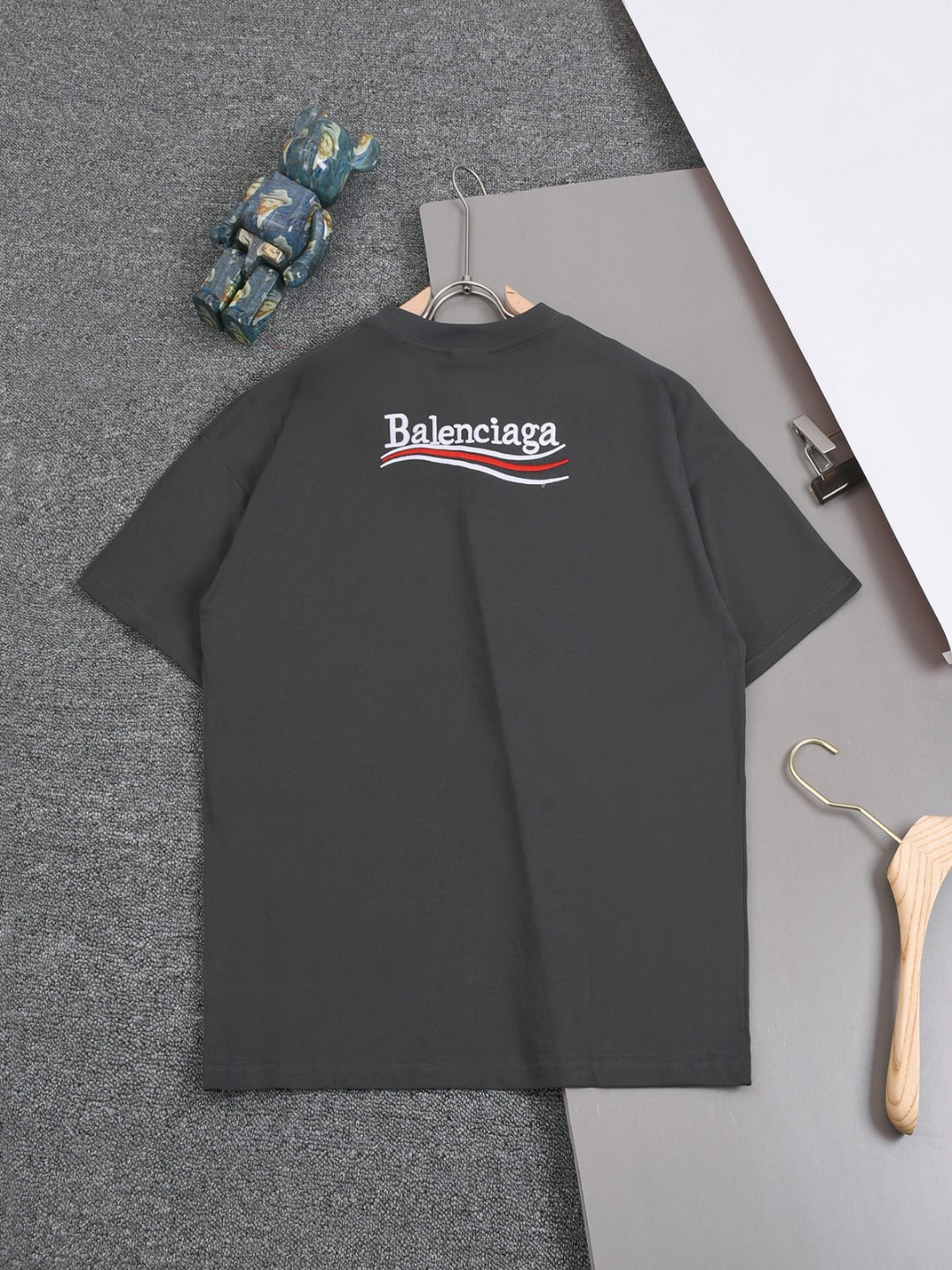 BALENCIAGA 25SS Wave Cola Logo Embroidered T-Shirt - Multiple Colors - Unisex - XS / S / M / L