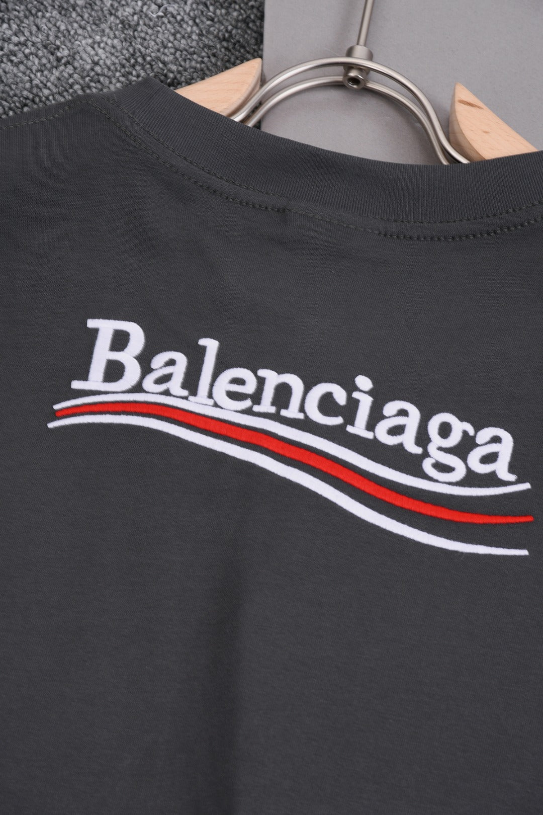 BALENCIAGA 25SS Wave Cola Logo Embroidered T-Shirt - Multiple Colors - Unisex - XS / S / M / L
