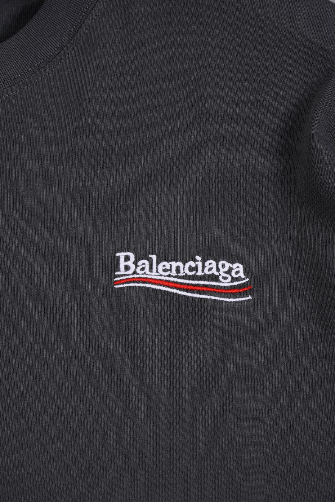 BALENCIAGA 25SS Wave Cola Logo Embroidered T-Shirt - Multiple Colors - Unisex - XS / S / M / L