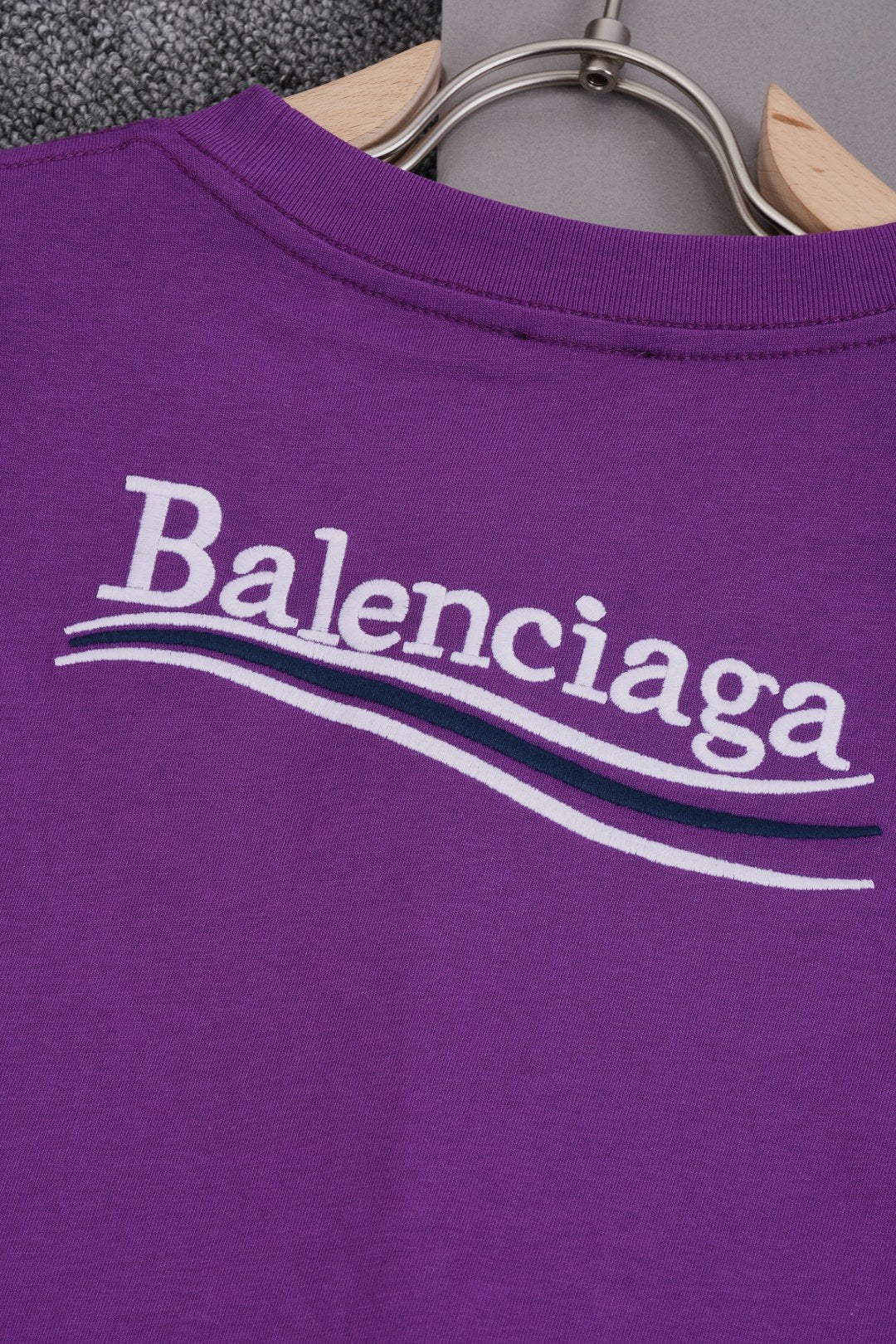 BALENCIAGA 25SS Wave Cola Logo Embroidered T-Shirt - Multiple Colors - Unisex - XS / S / M / L