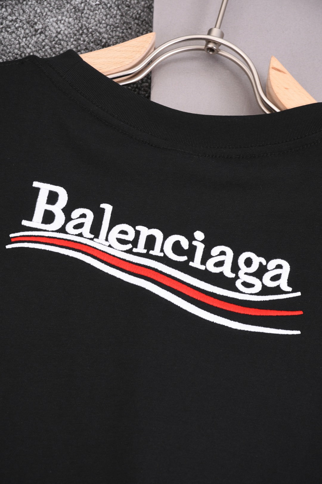 BALENCIAGA 25SS Wave Cola Logo Embroidered T-Shirt - Multiple Colors - Unisex - XS / S / M / L
