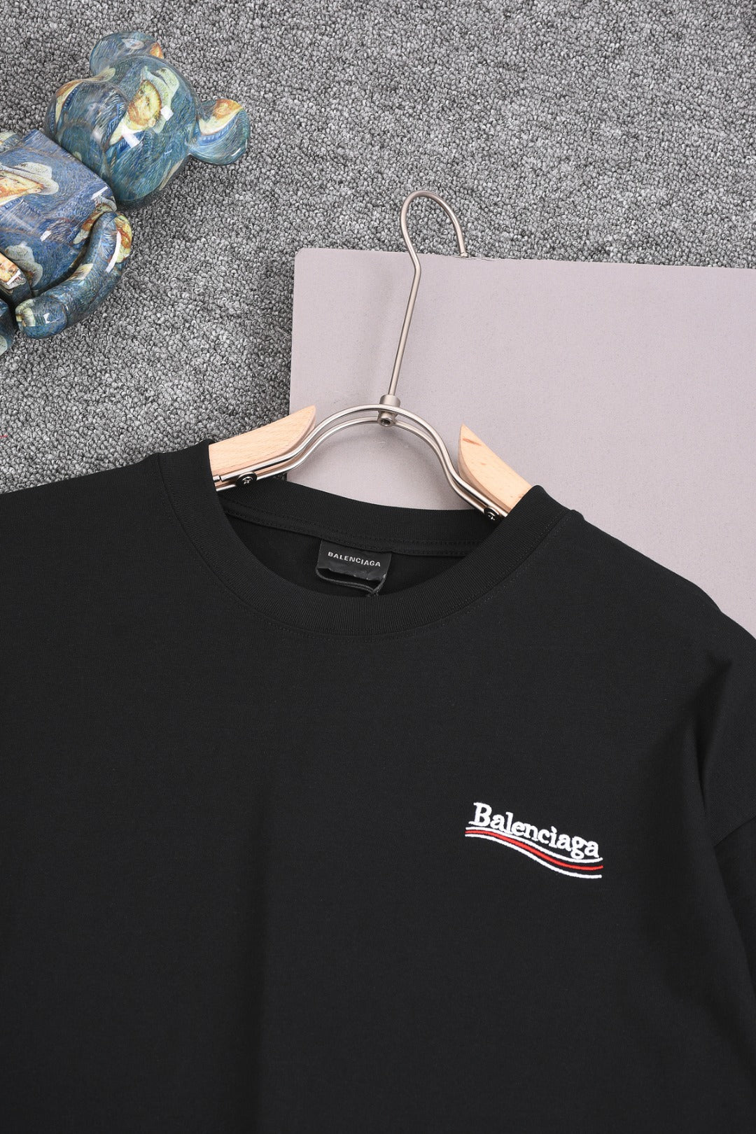 BALENCIAGA 25SS Wave Cola Logo Embroidered T-Shirt - Multiple Colors - Unisex - XS / S / M / L