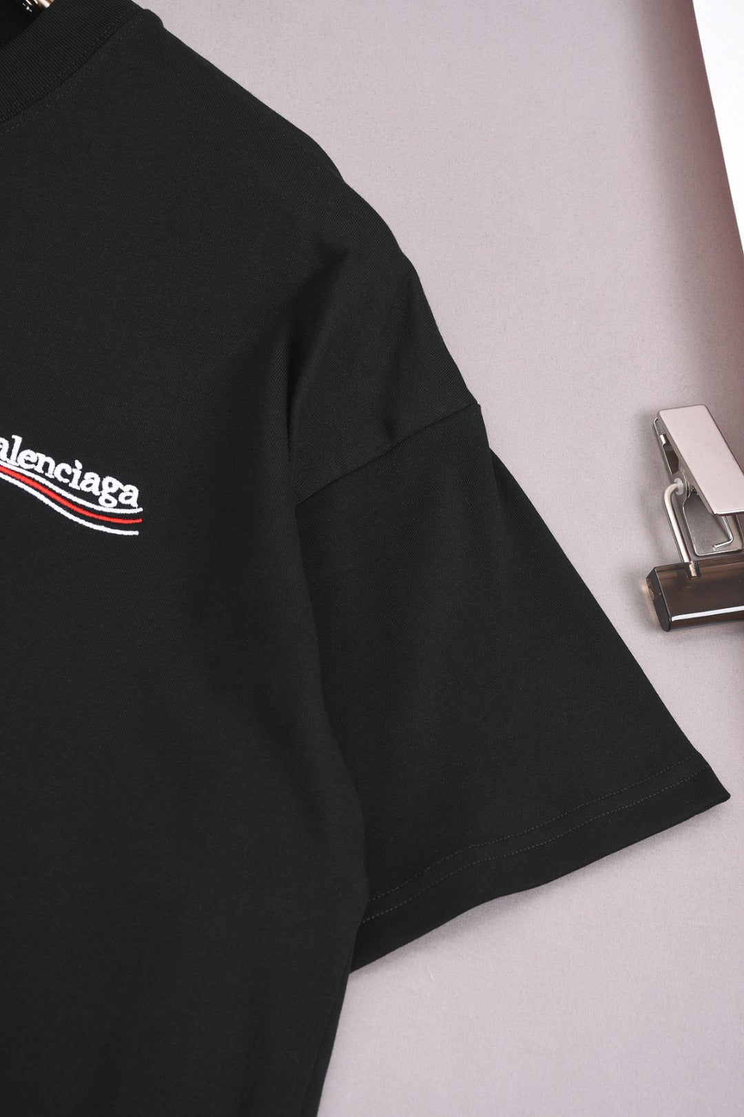 BALENCIAGA 25SS Wave Cola Logo Embroidered T-Shirt - Multiple Colors - Unisex - XS / S / M / L