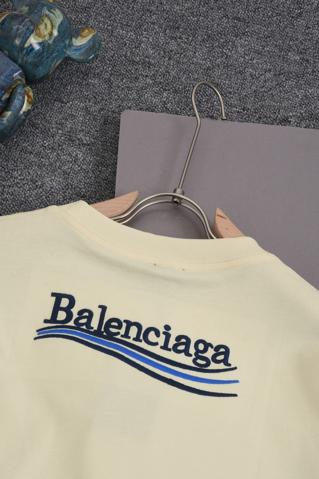 BALENCIAGA 25SS Wave Cola Logo Embroidered T-Shirt - Multiple Colors - Unisex - XS / S / M / L