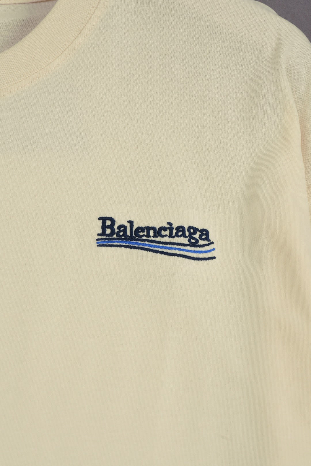 BALENCIAGA 25SS Wave Cola Logo Embroidered T-Shirt - Multiple Colors - Unisex - XS / S / M / L
