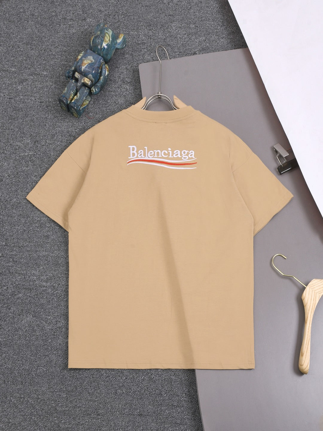BALENCIAGA 25SS Wave Cola Logo Embroidered T-Shirt - Multiple Colors - Unisex - XS / S / M / L