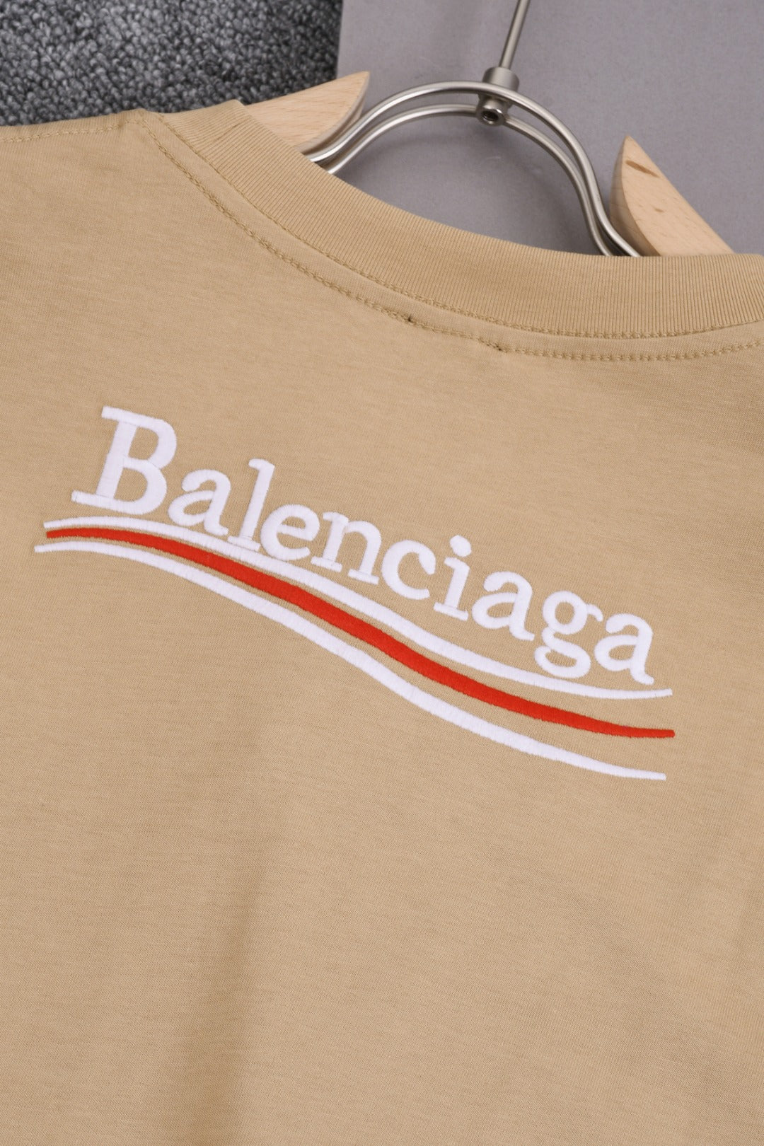 BALENCIAGA 25SS Wave Cola Logo Embroidered T-Shirt - Multiple Colors - Unisex - XS / S / M / L