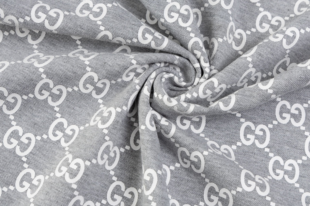 GUCCI 2024 Spring/Summer Double-G Monogram Stripe Panel Retro-Inspired Polo Shirt White M-3XL