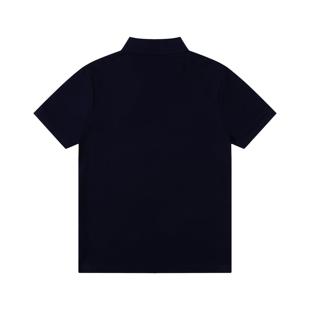 GUCCI 2024 Spring/Summer Double-G Monogram Stripe Panel Retro-Inspired Polo Shirt White M-3XL