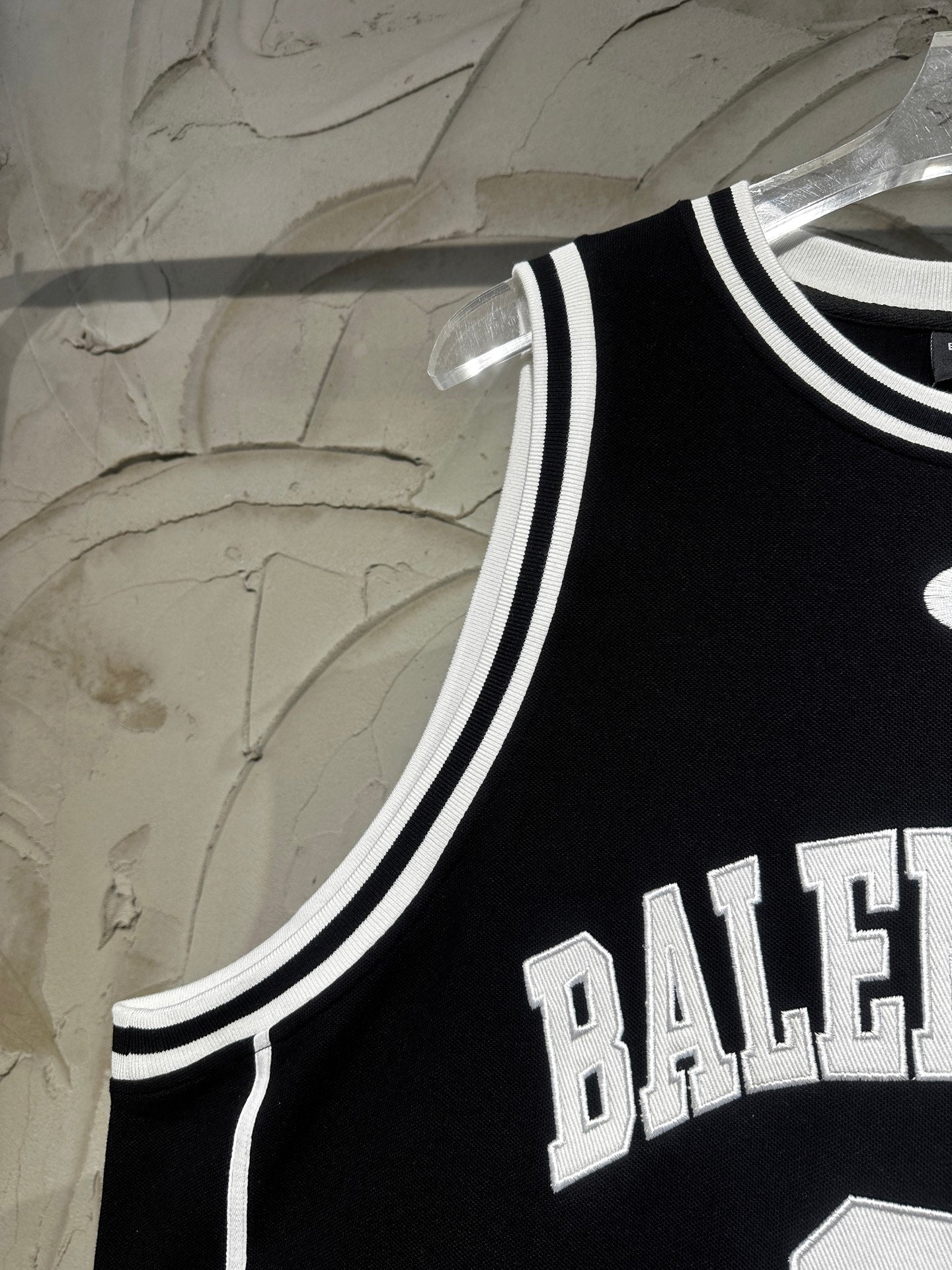 BALENCIAGA Basketball Boy Series 01 Embroidered Tank Top - Black - Unisex - Size 1 / 2 / 3 / 4
