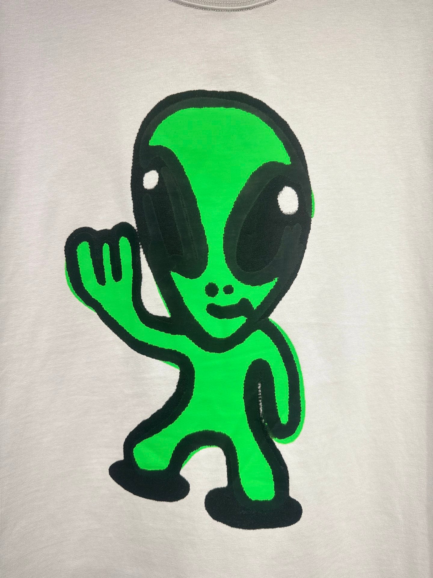 BALENCIAGA 25SS “Alien Series” Reflective Glow-in-the-Dark T-Shirt / Tank Top - Beige - Unisex