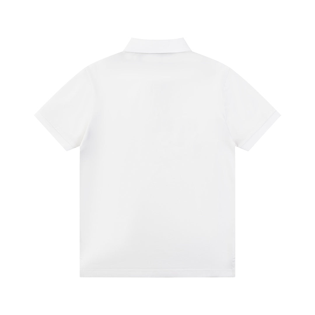 GUCCI 2024 Spring/Summer Contrast Panel Luxury Logo Polo Shirt Black M-3XL