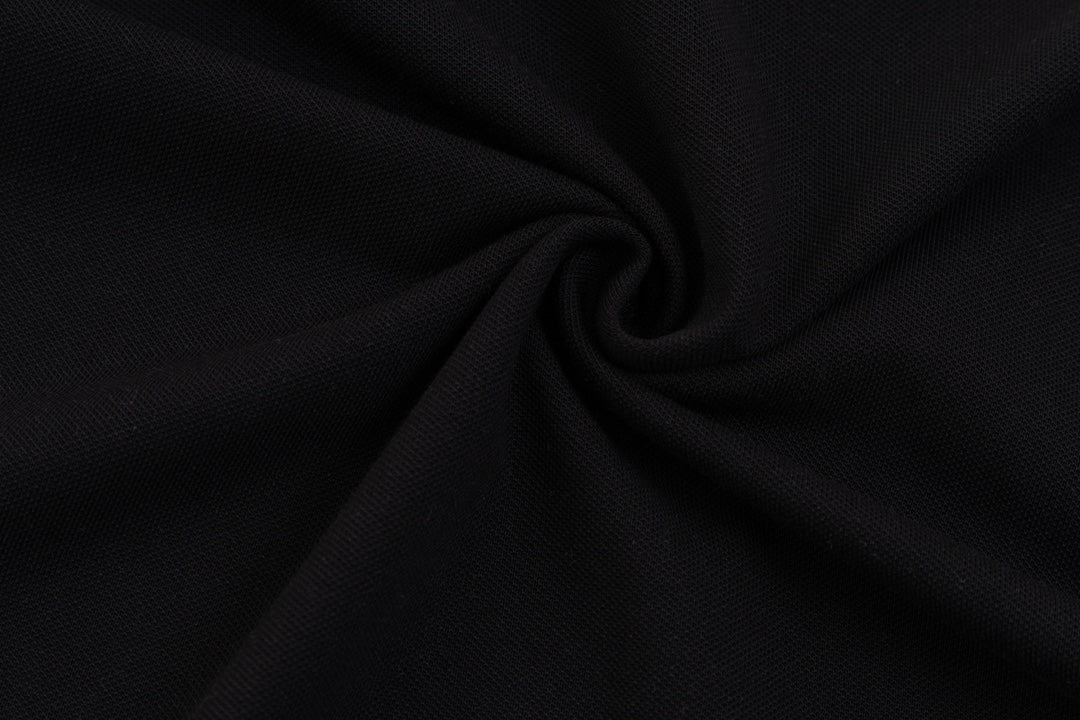 GUCCI 2024 Spring/Summer Contrast Panel Luxury Logo Polo Shirt Black M-3XL