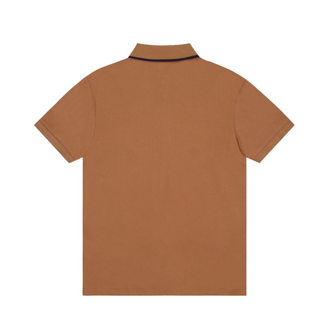 GUCCI 2024 Spring/Summer Contrast Panel Luxury Logo Polo Shirt Black M-3XL