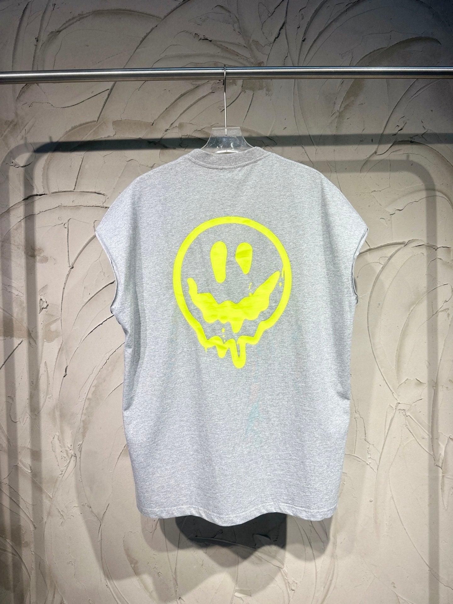BALENCIAGA 25SS Alien Series Graphic T-Shirt / Tank Top – Heather Gray – Unisex – Sizes 1-4
