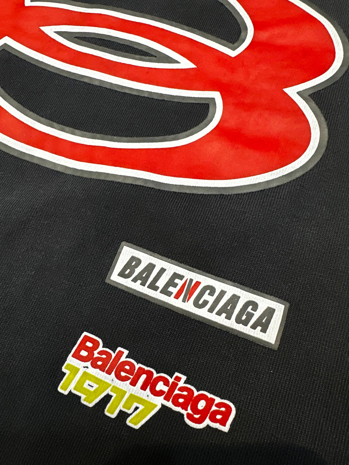 BALENCIAGA 25SS Sponsor Logo Double-Ring Print T-Shirt & Shorts Set – Unisex – Sizes 1-4