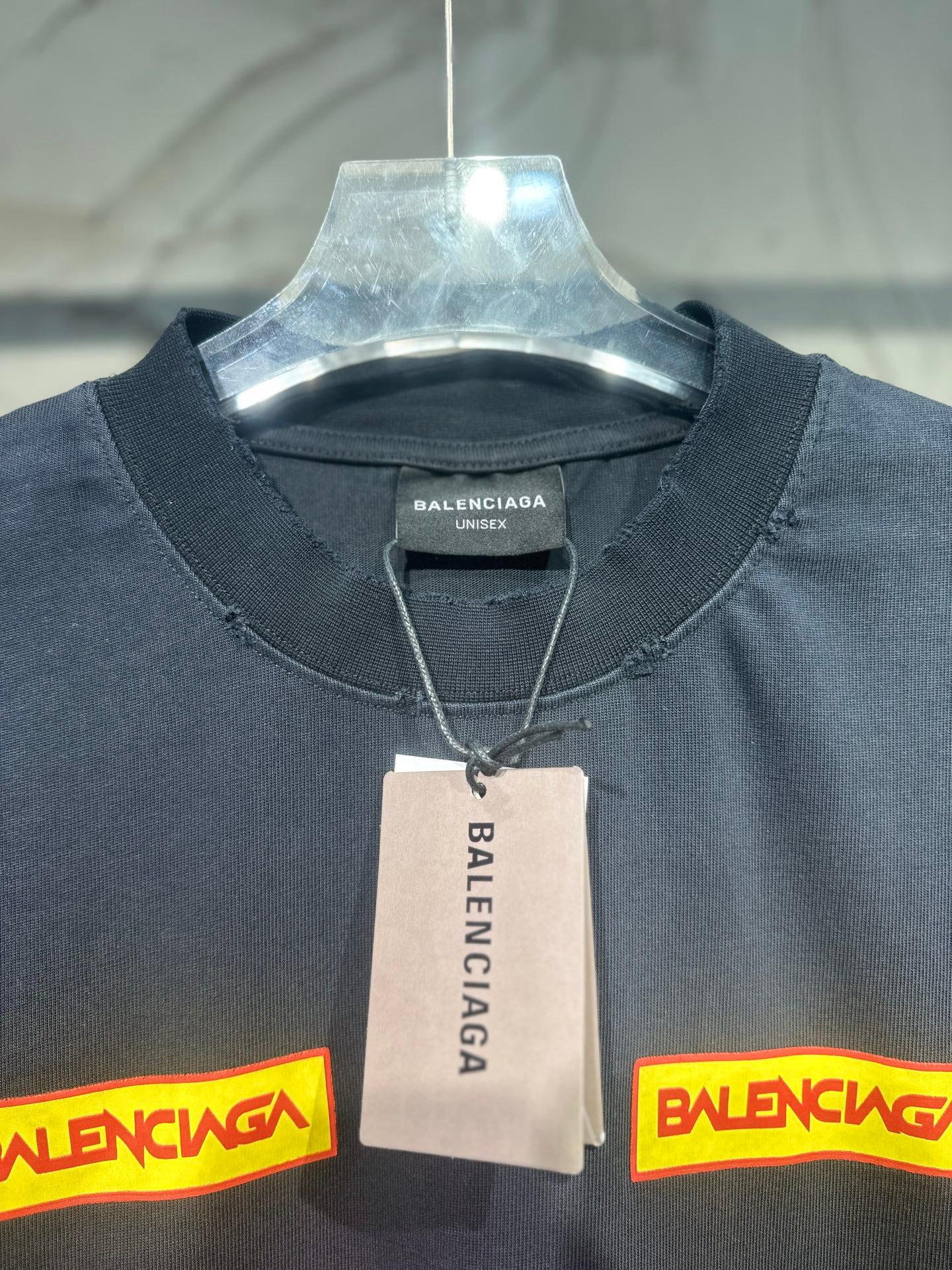 BALENCIAGA 25SS Sponsor Logo Double-Ring Print T-Shirt & Shorts Set – Unisex – Sizes 1-4