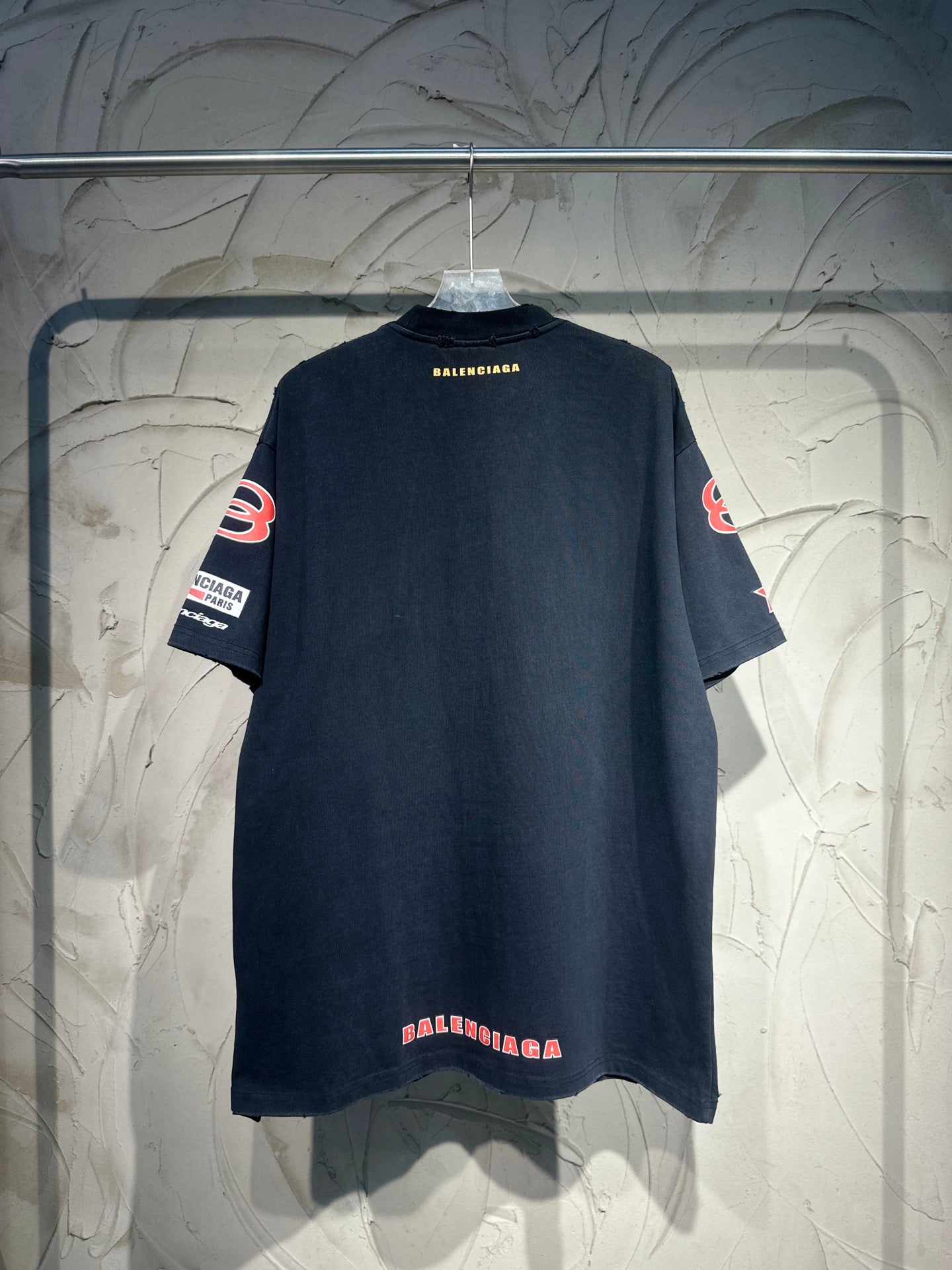 BALENCIAGA 25SS Sponsor Logo Double-Ring Print T-Shirt & Shorts Set – Unisex – Sizes 1-4