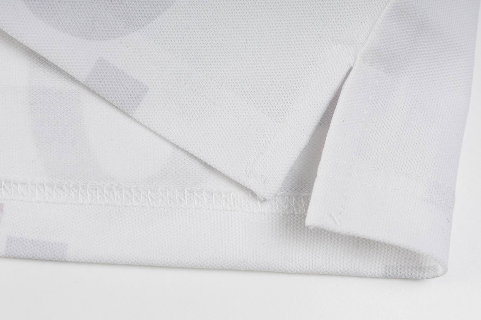 GUCCI 2024 Spring/Summer Retro Double-G Logo Print Polo Shirt White M-3XL