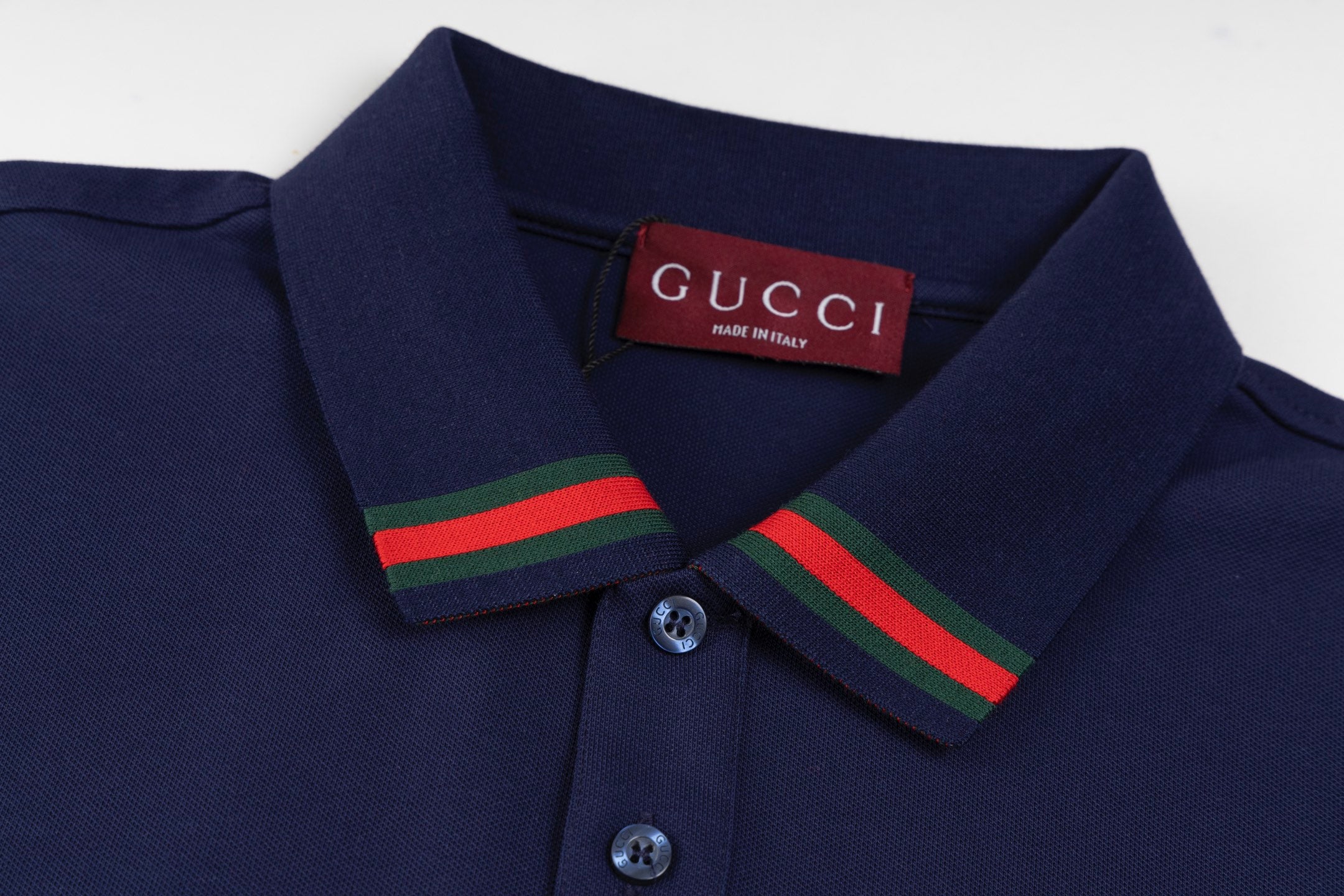 GUCCI 2024 Spring/Summer Retro Double-G Logo Print Polo Shirt White M-3XL