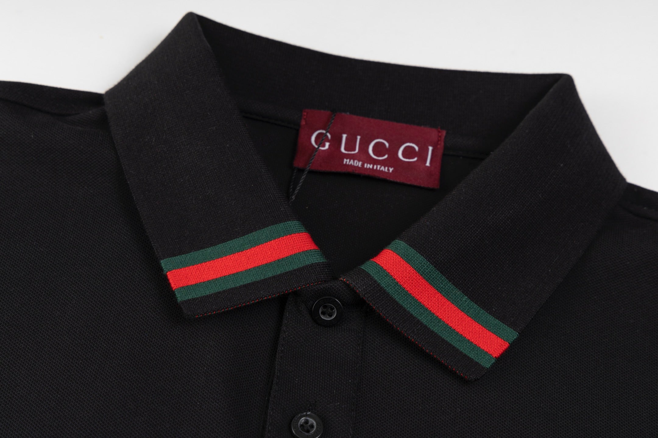 GUCCI 2024 Spring/Summer Retro Double-G Logo Print Polo Shirt White M-3XL