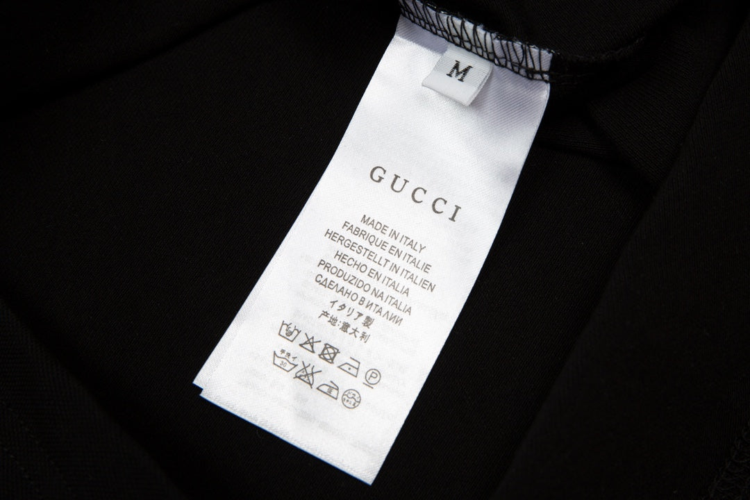 GUCCI 2024 Spring/Summer Retro Double-G Logo Print Polo Shirt White M-3XL