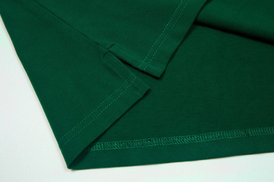 BURBERRY 2024 Spring/Summer Equestrian Knight Logo Embroidered Classic Polo Shirt Dark Green M-3XL