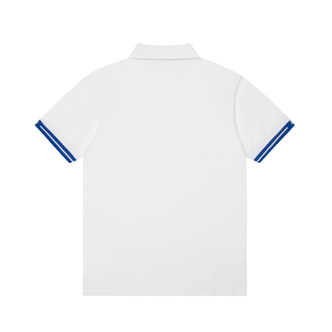 BURBERRY 2024 Spring/Summer Equestrian Knight Logo Embroidered Classic Polo Shirt Dodger Blue M-3XL