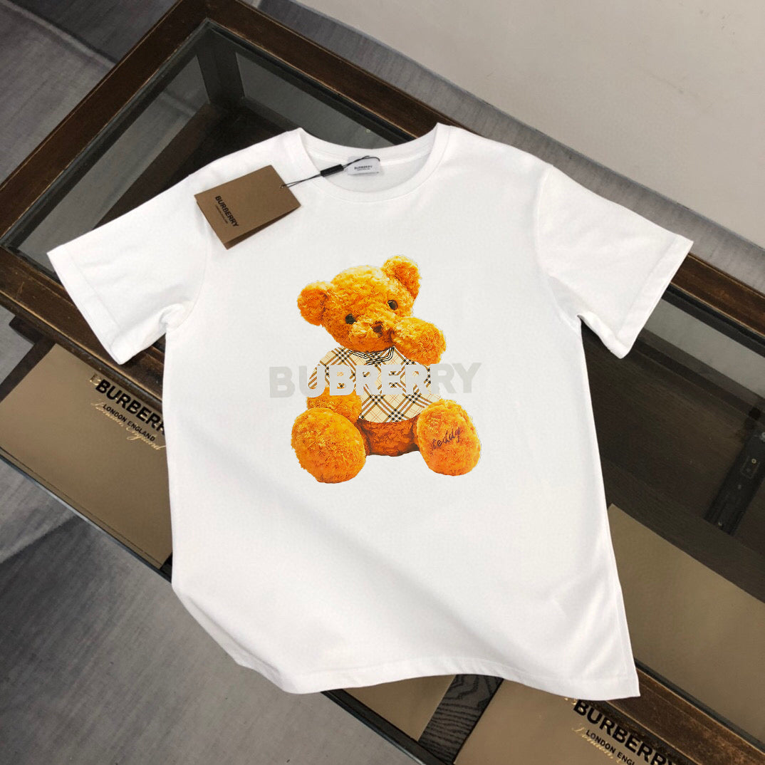 BURBERRY Iconic Logo Print Short-Sleeve T-Shirt Premium Cotton M-3XL