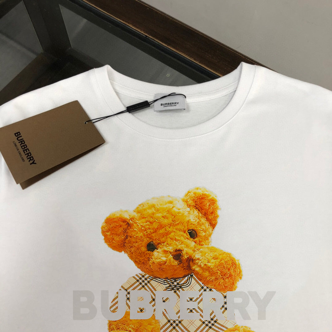 BURBERRY Iconic Logo Print Short-Sleeve T-Shirt Premium Cotton M-3XL