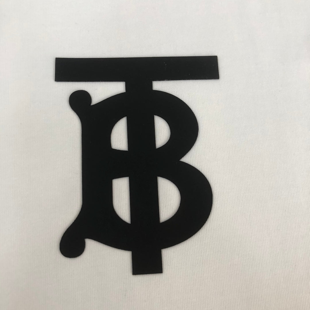 BURBERRY Classic Silicone Letter Logo Short-Sleeve T-Shirt S-XXL