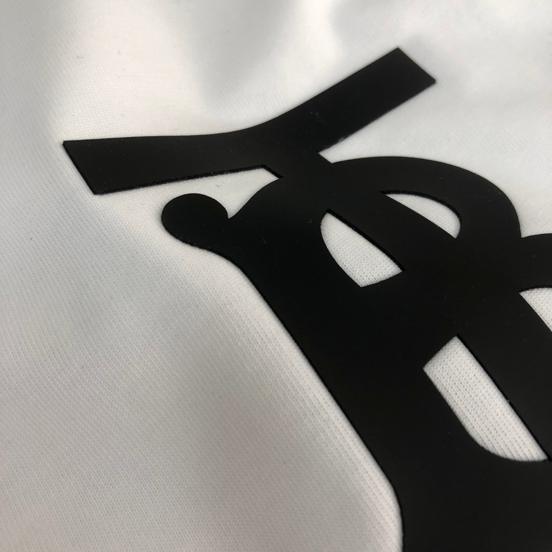 BURBERRY Classic Silicone Letter Logo Short-Sleeve T-Shirt S-XXL