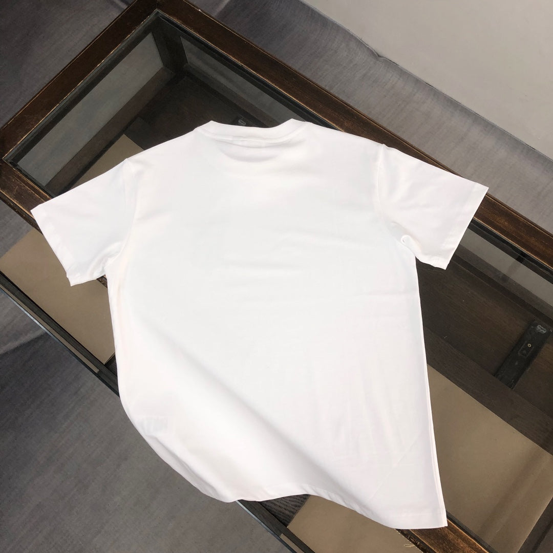 BURBERRY Classic Silicone Letter Logo Short-Sleeve T-Shirt S-XXL