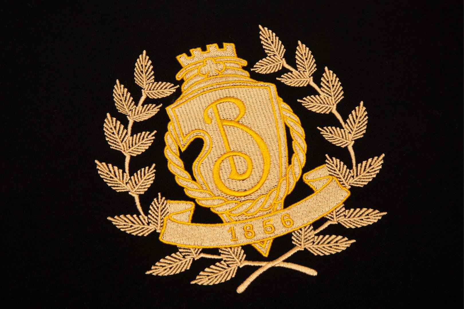 BURBERRY Golden Leaf Crest Embroidered Short-Sleeve T-Shirt XS-L