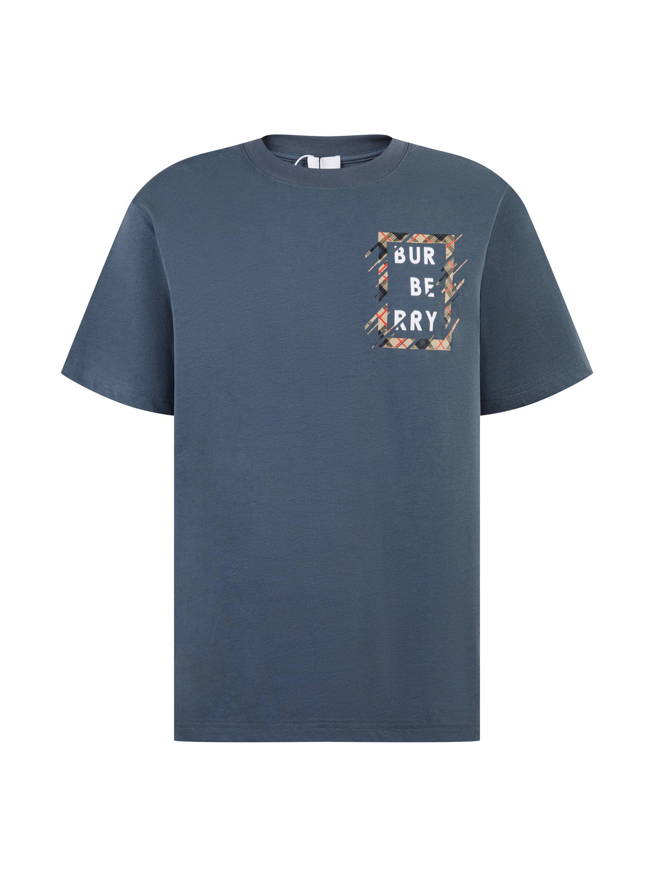 BURBERRY Classic Check Letter Logo Short-Sleeve T-Shirt S-XL