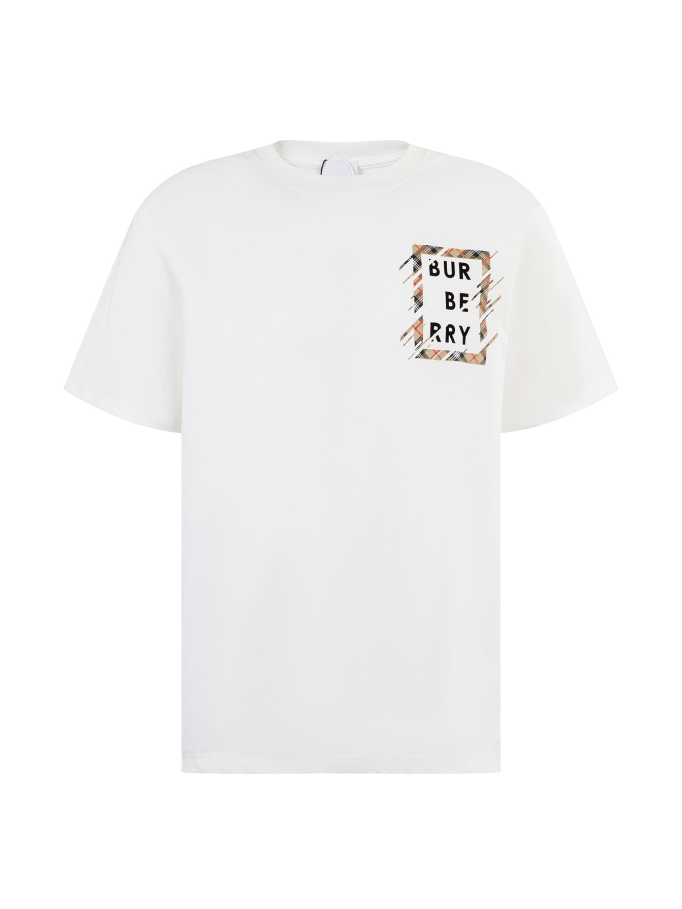 BURBERRY Classic Check Letter Logo Short-Sleeve T-Shirt S-XL