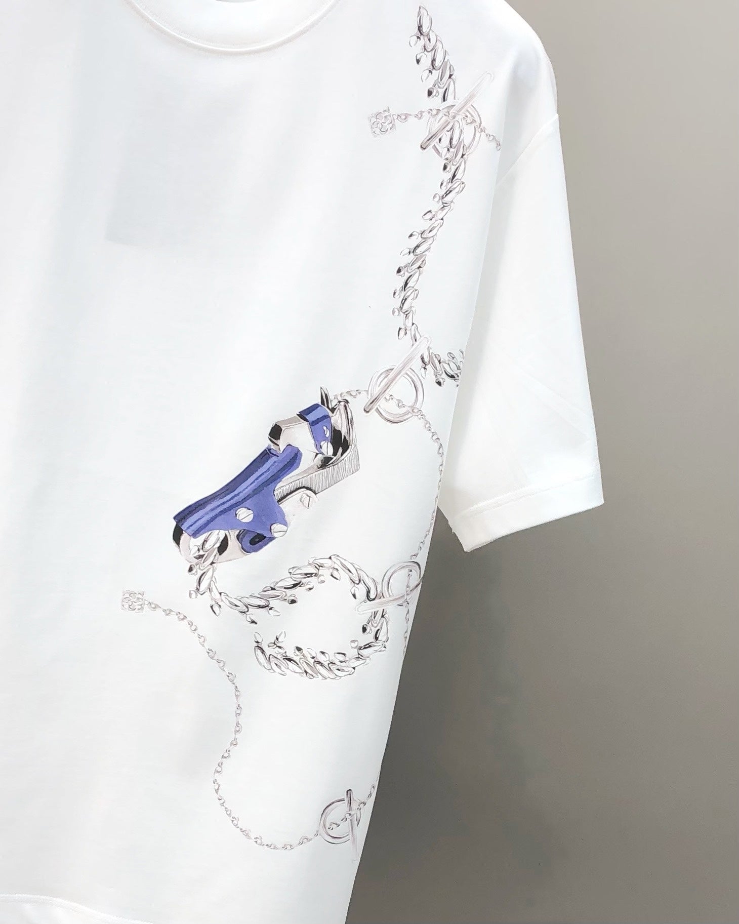 BURBERRY 2024 Early Spring Side Logo Oversized Crewneck T-Shirt S-3XL
