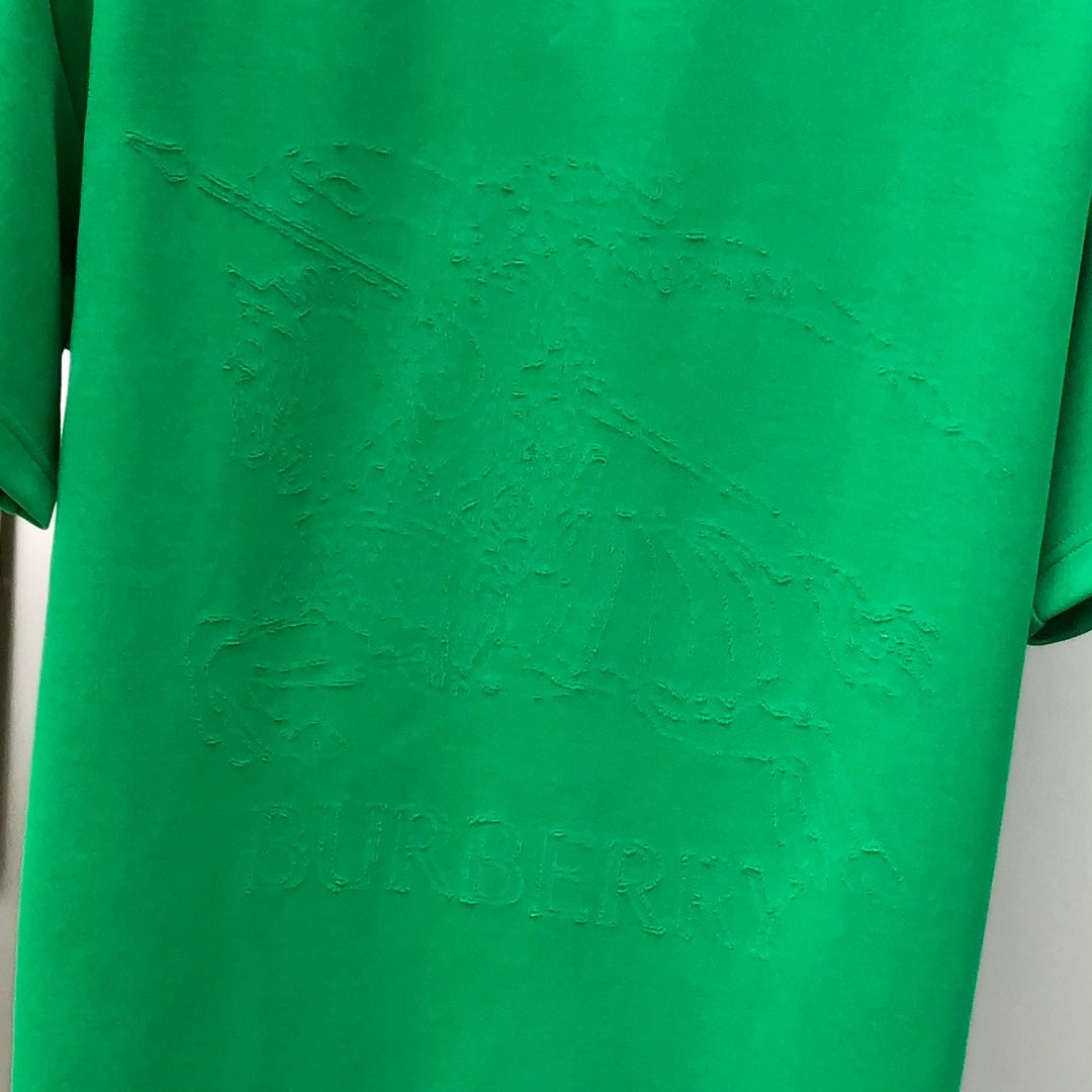 BURBERRY 2024 Spring/Summer Cutout Logo Equestrian Oversized Crewneck T-Shirt S-3XL