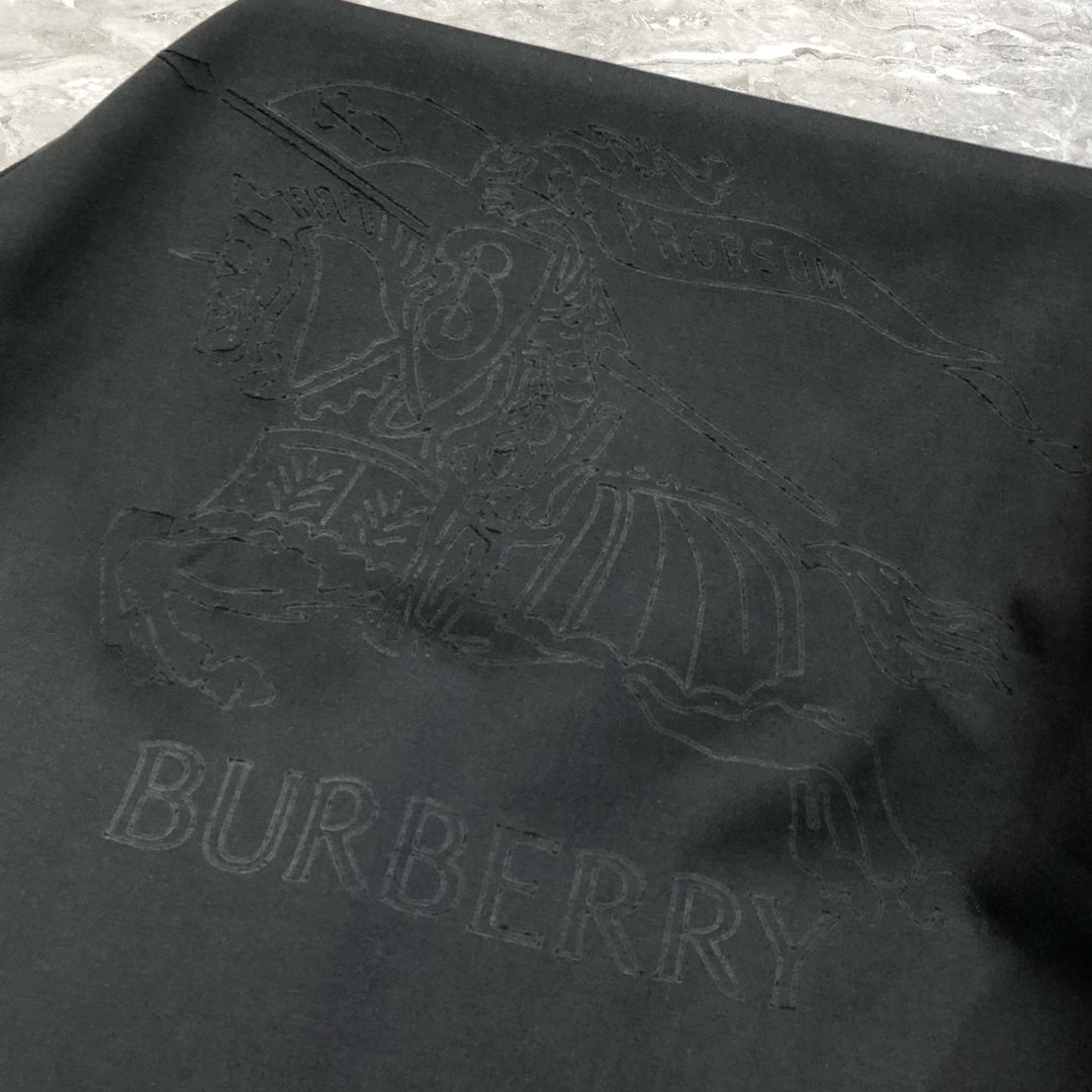 BURBERRY 2024 Spring/Summer Cutout Logo Equestrian Oversized Crewneck T-Shirt S-3XL