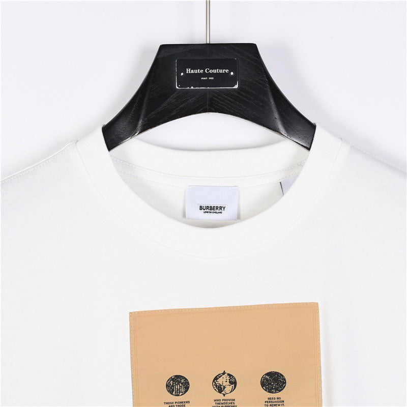 BURBERRY 2024 Early Autumn Custom Logo Oversized Short-Sleeve T-Shirt S-XXL