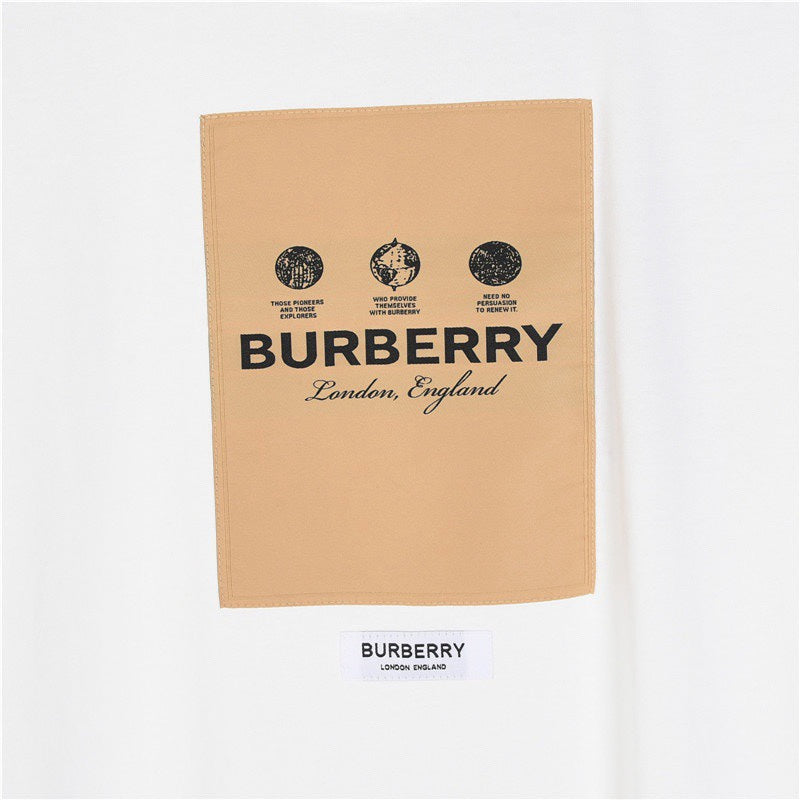 BURBERRY 2024 Early Autumn Custom Logo Oversized Short-Sleeve T-Shirt S-XXL