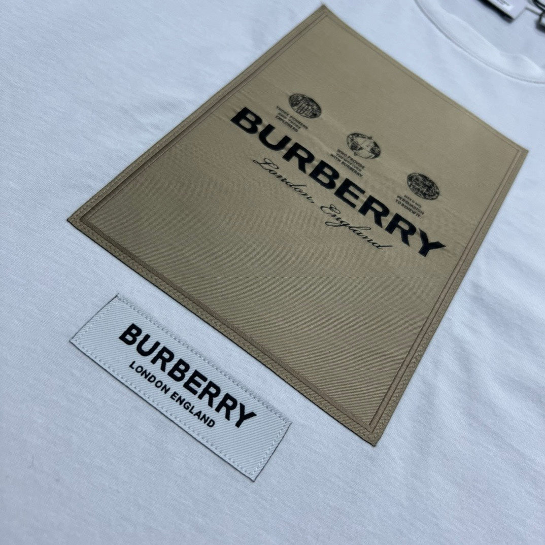 BURBERRY 2024 Early Autumn Custom Logo Oversized Short-Sleeve T-Shirt S-XXL