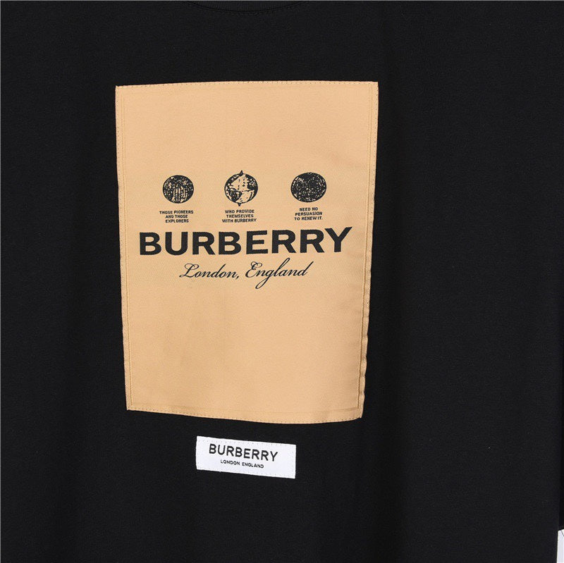 BURBERRY 2024 Early Autumn Custom Logo Oversized Short-Sleeve T-Shirt S-XXL