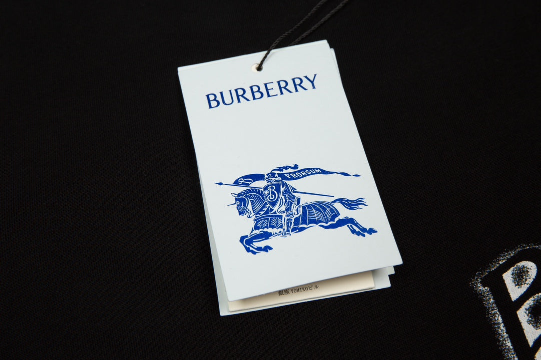 BURBERRY SS24 Letter Logo Short-Sleeve T-Shirt XS-L
