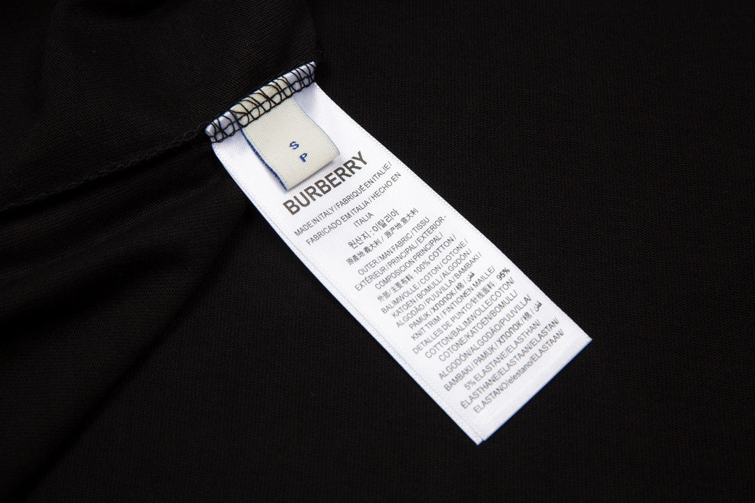 BURBERRY SS24 Letter Logo Short-Sleeve T-Shirt XS-L