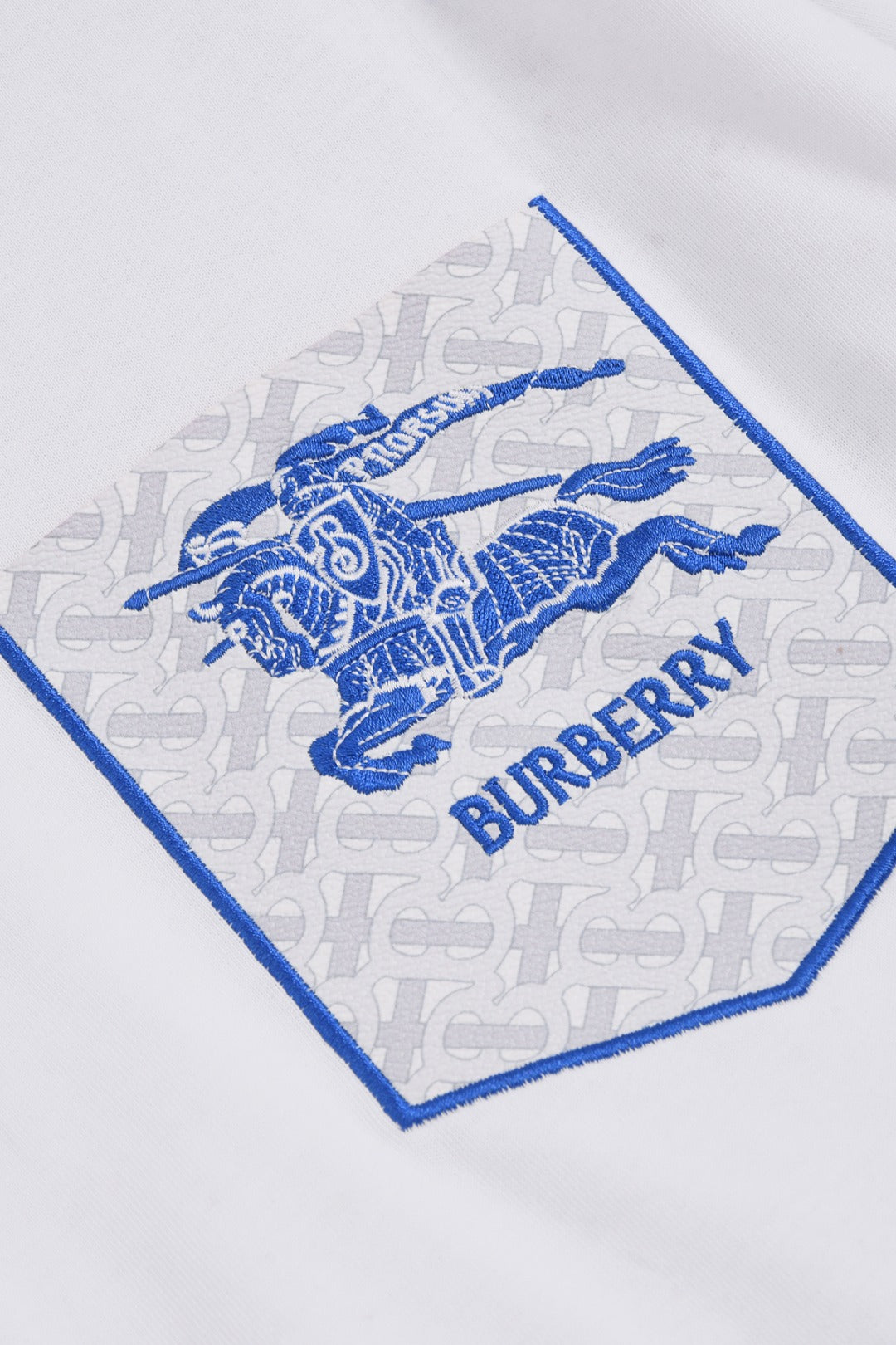 BURBERRY 25SS Equestrian Crest Pocket Embroidered Short-Sleeve T-Shirt XS-L