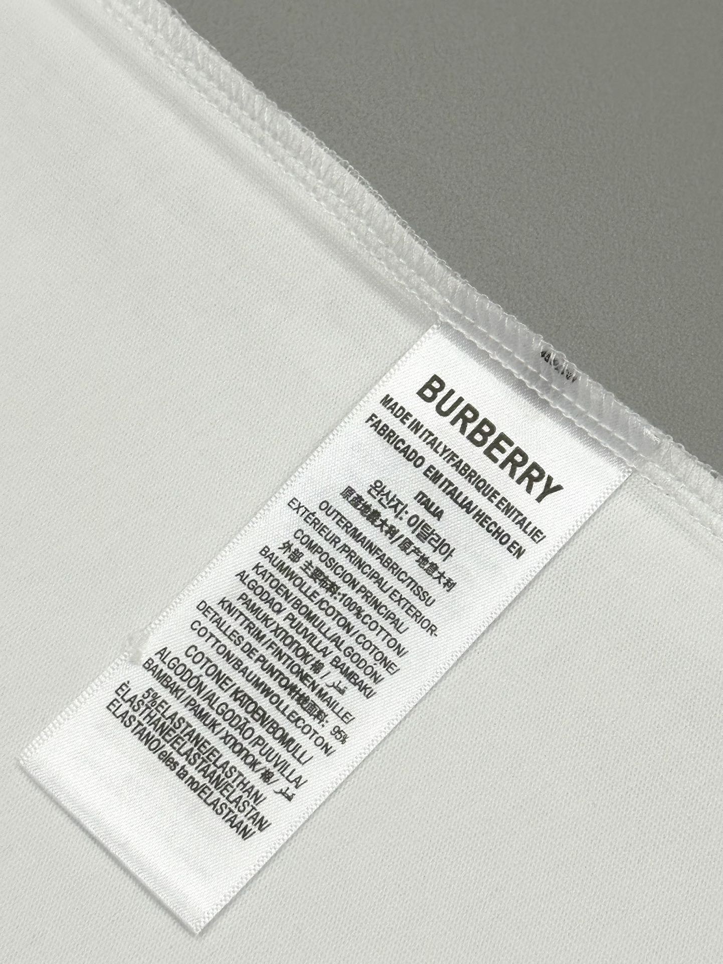 BURBERRY 25SS Early Spring Embroidered Equestrian Crewneck T-Shirt S-XL