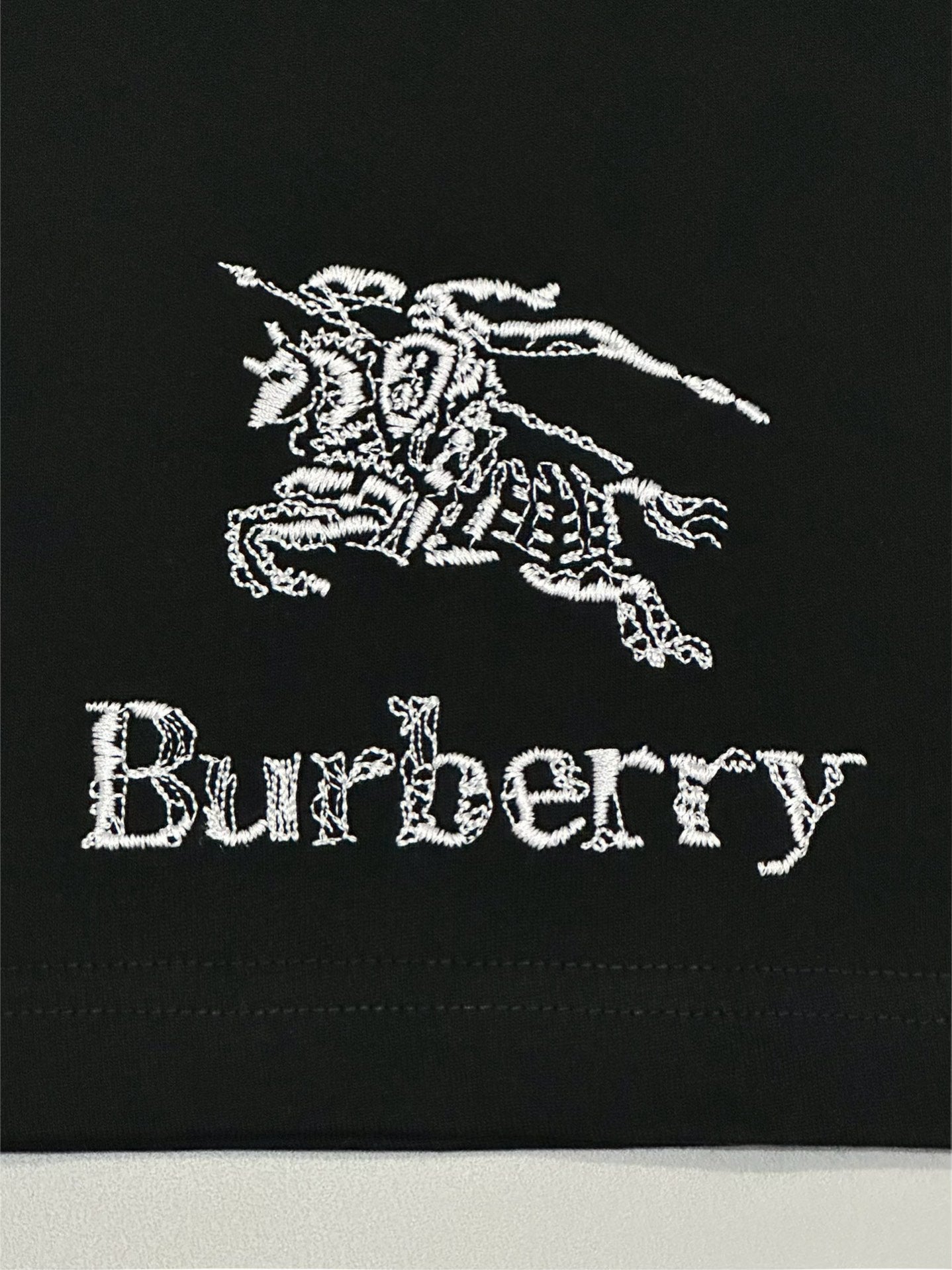 BURBERRY 25SS Early Spring Embroidered Equestrian Crewneck T-Shirt S-XL