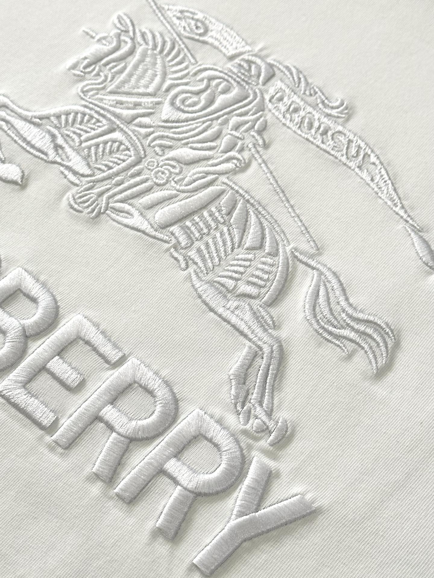 BURBERRY 25SS Equestrian Knight Letter Embroidery Oversized T-Shirt S-XL